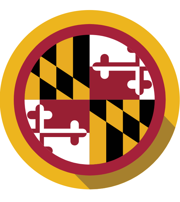 Symbol containing Maryland flag